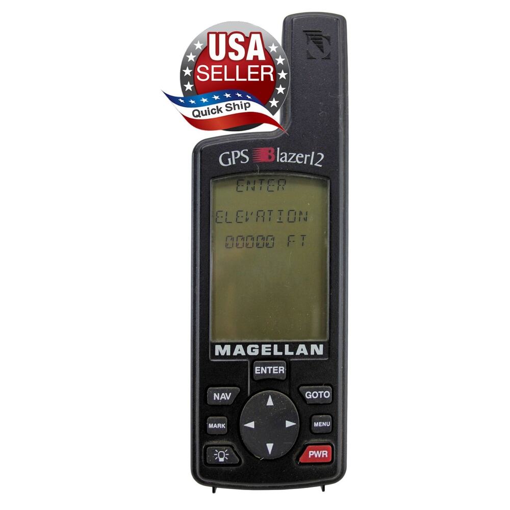 Magellan Satellite GPS Blazer12 •Hand-Held •MFG No. 24-60029-000 • FREE SHIPPING